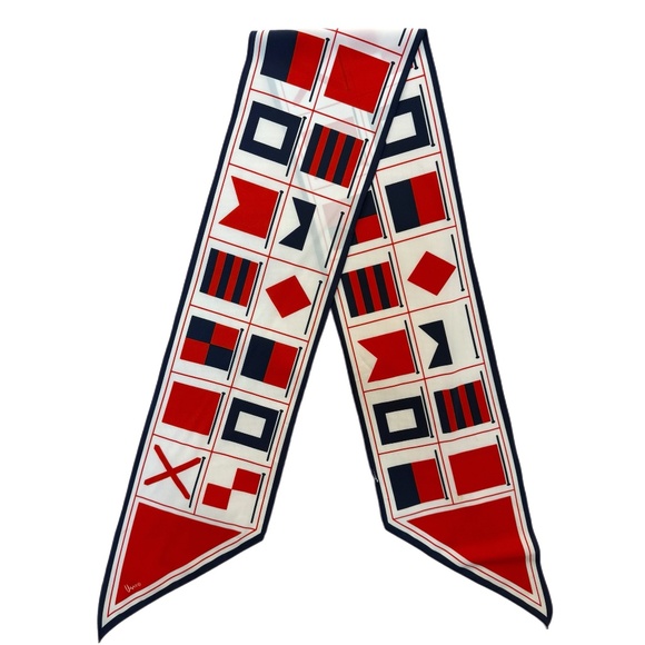 Vintage Vera Neumann Nautical Signal Flag Scarf - Picture 3 of 7